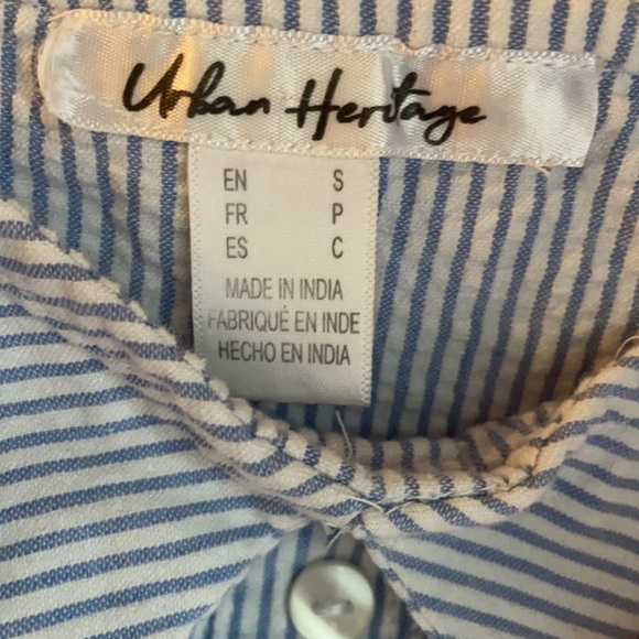 Blue and White Striped Shirt - Picture 3 of 3